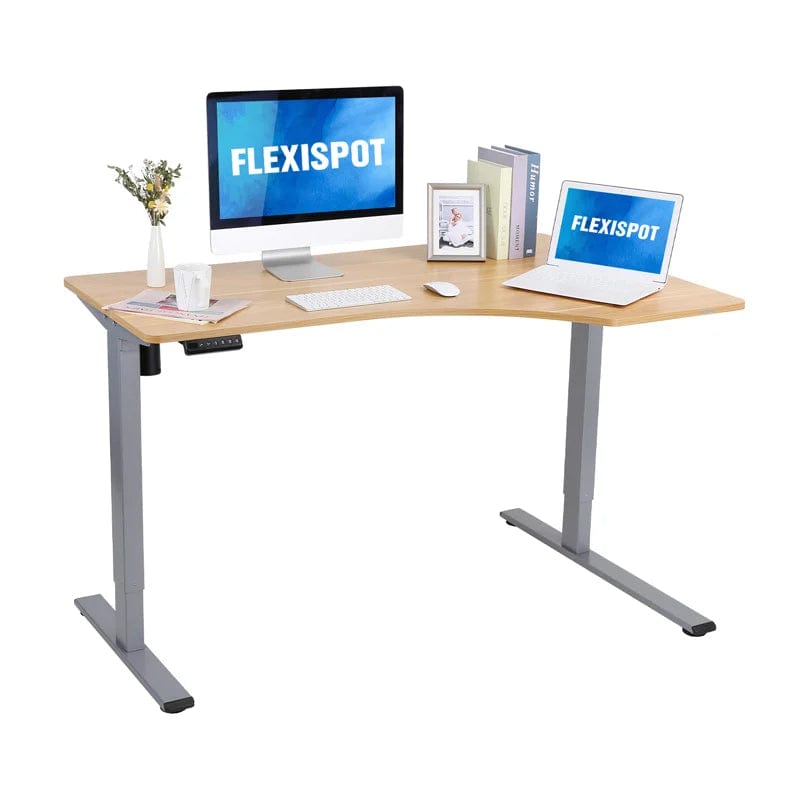 Flexispot Computer Desk Black Seiffen Seiffen Laminated Spliced L-shaped Standing Desk