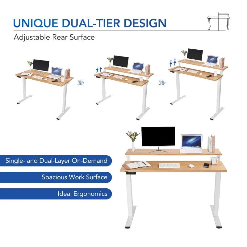 Flexispot Computer Desk Vici Duplex D Vici (2-Tier)