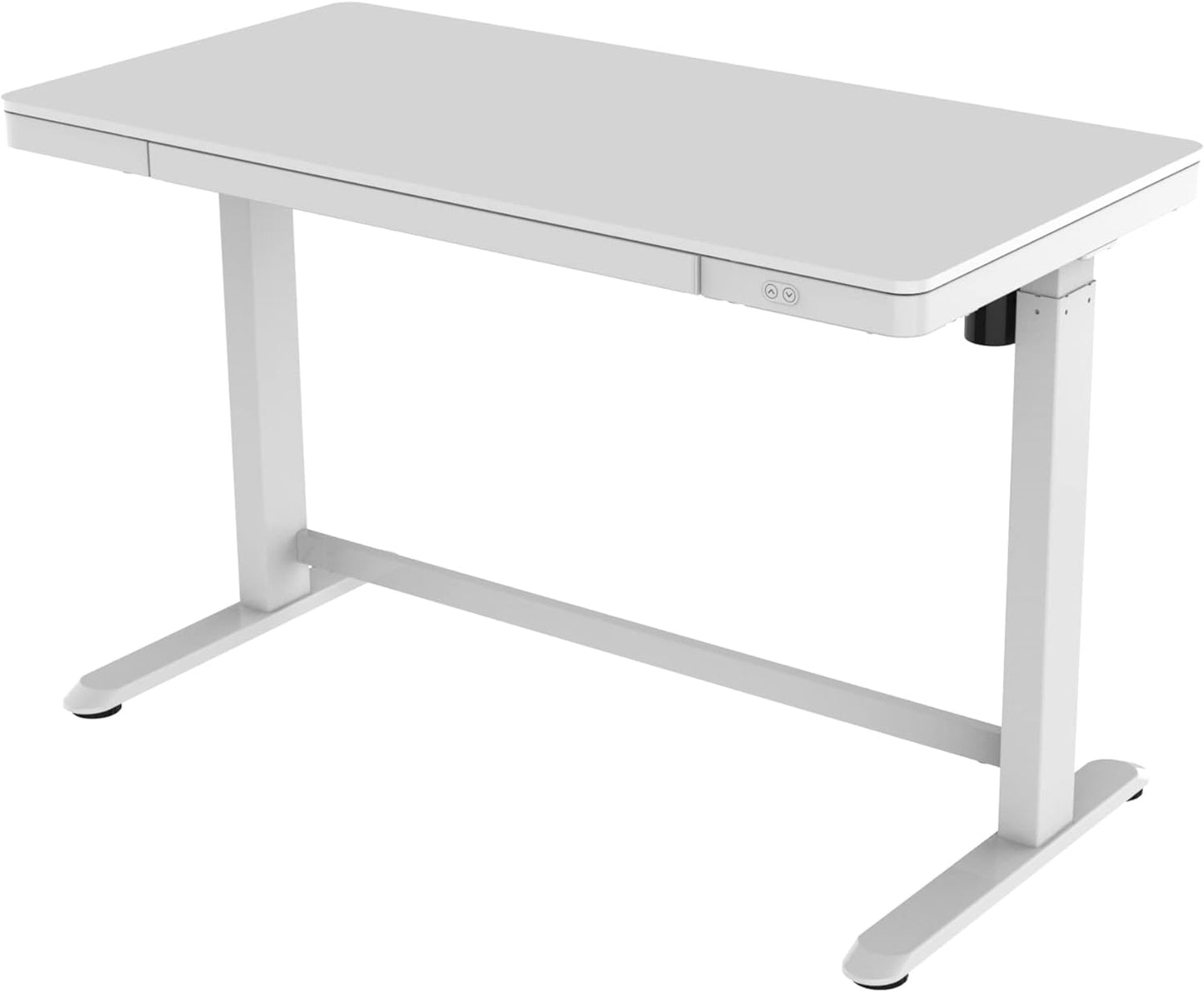 Electric 48'W Height-Adjustable  White Standing Desk