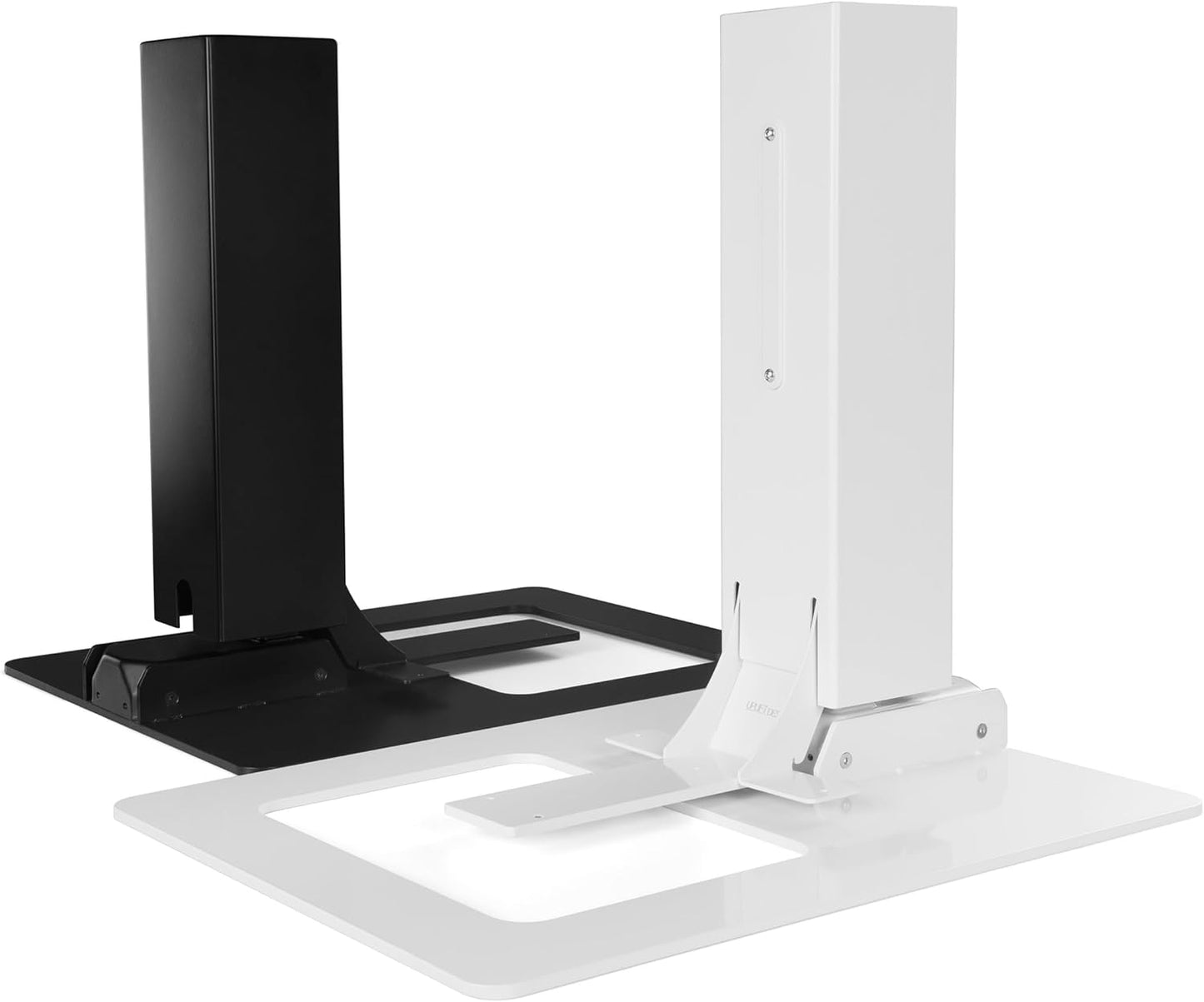 Uplift Desk - E7 Electric Standing Desk Converter - Black Base - Bamboo Worksurface