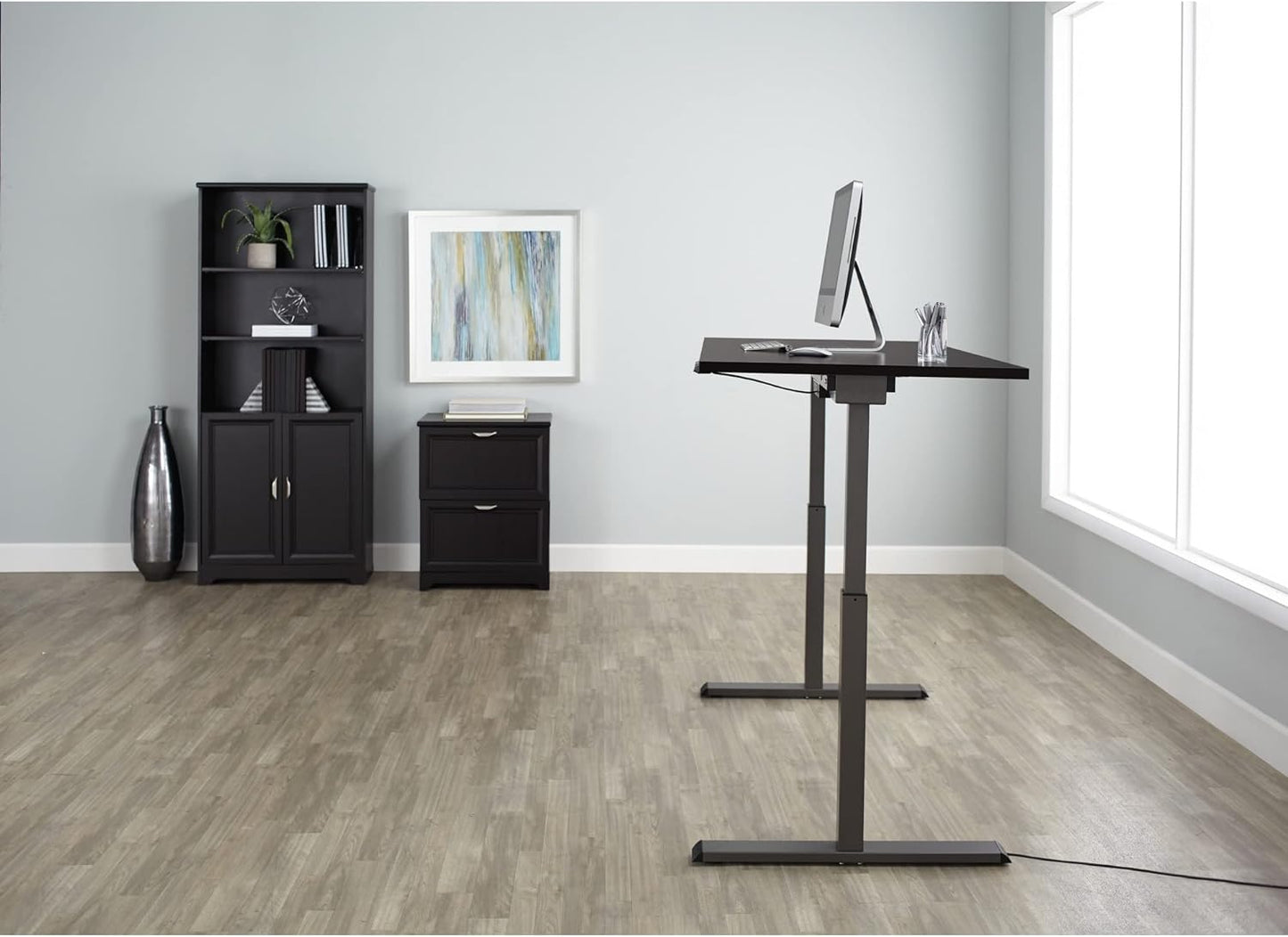 Magellan Performance Electric 60" W Height-Adjustable Espresso Standing Desk