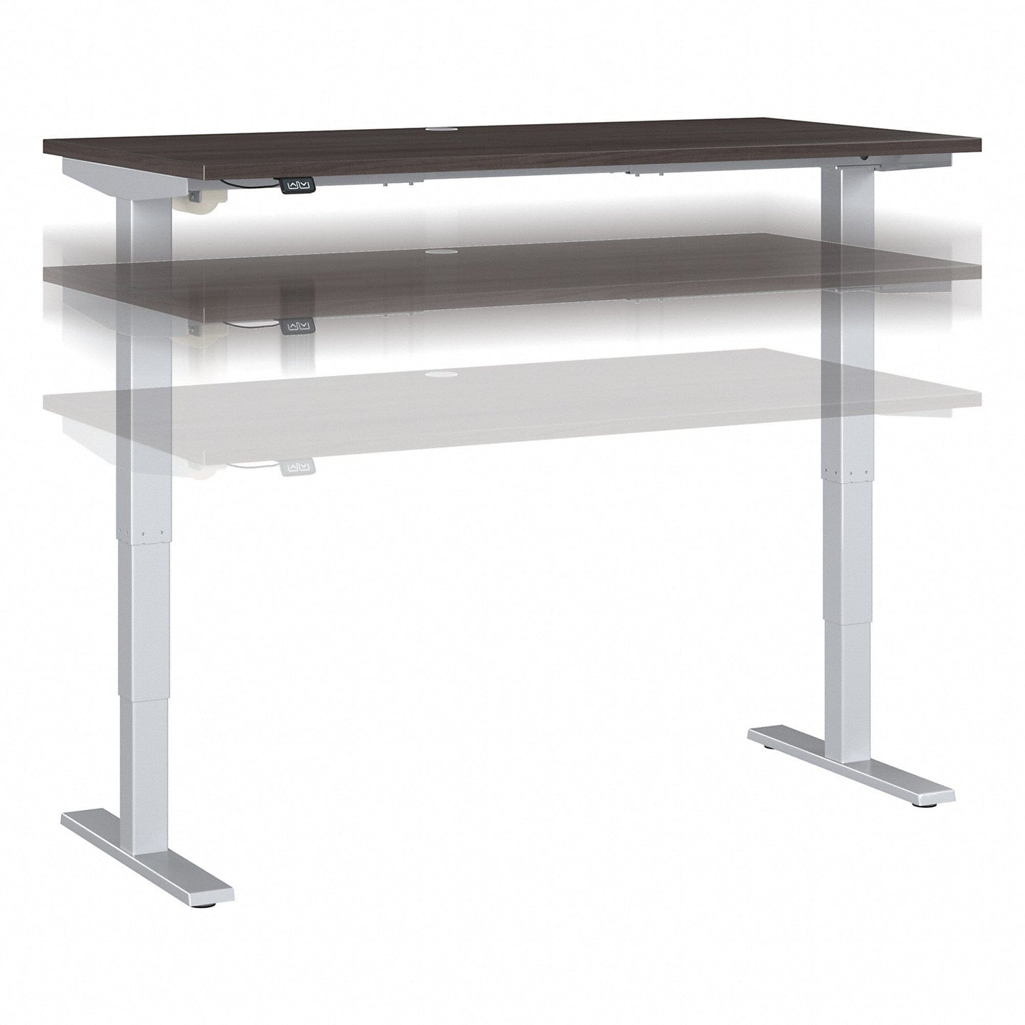 BFF Series C M4S4824SGSK. BFF Series 48W x 24D Height Adjustable Standing Desk, Move 40 Series: Storm Gray